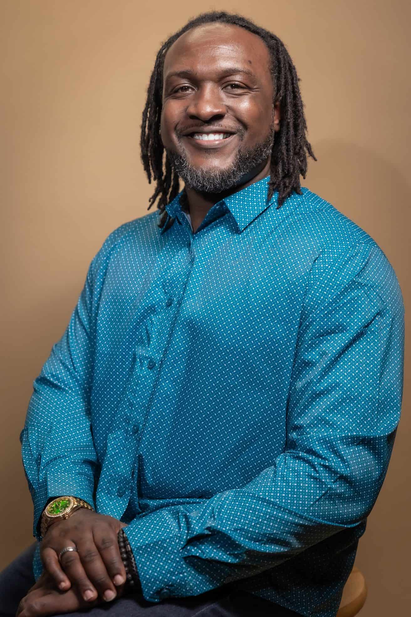 Professional photo of James Sanders, the owner, designer, and operator of created by James