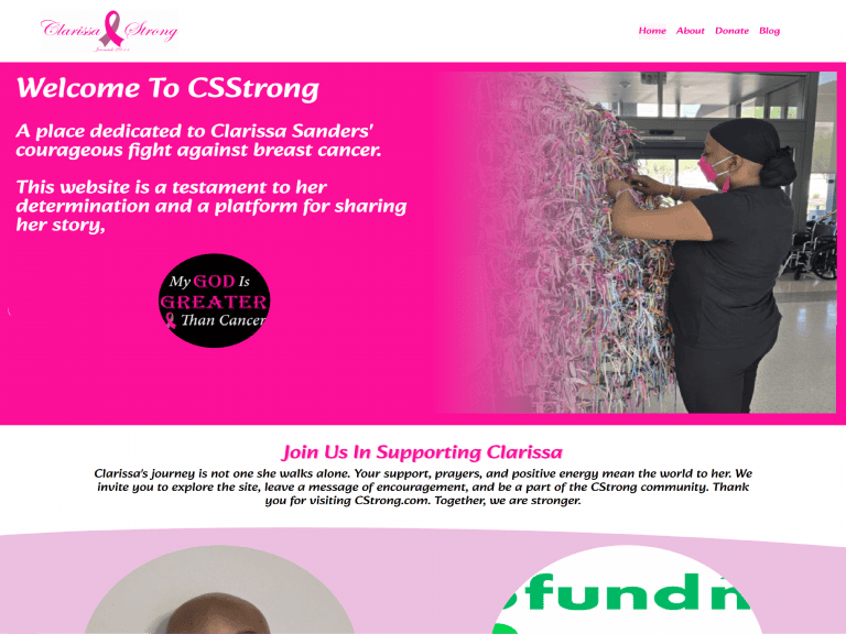 Image of CSStrong website