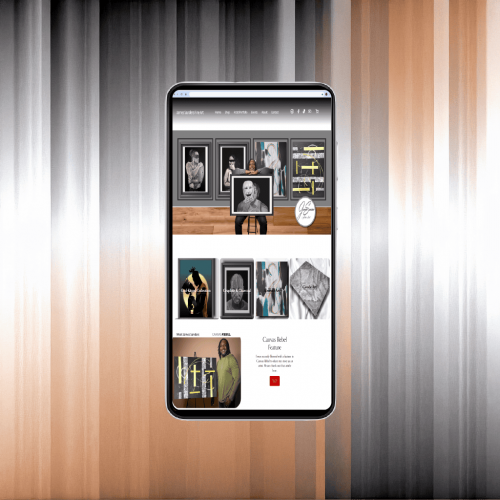 Mobile Mockup Sample For James Sanders Fine Art